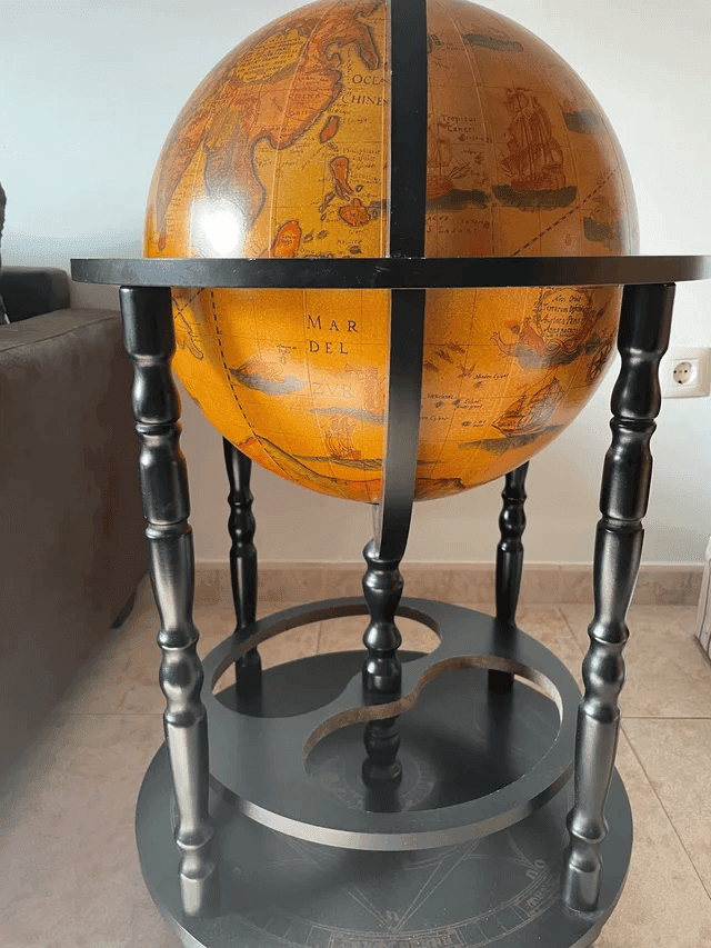BOTELLERO, MUEBLE BAR GLOBO TERRáQUEO