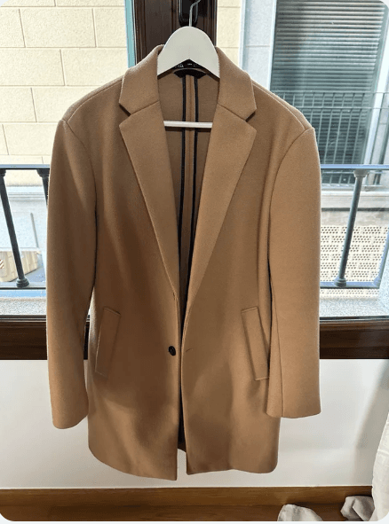 Abrigo marrón Zara talla M